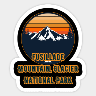 Fusillade Mountain, Glacier National Park Sticker